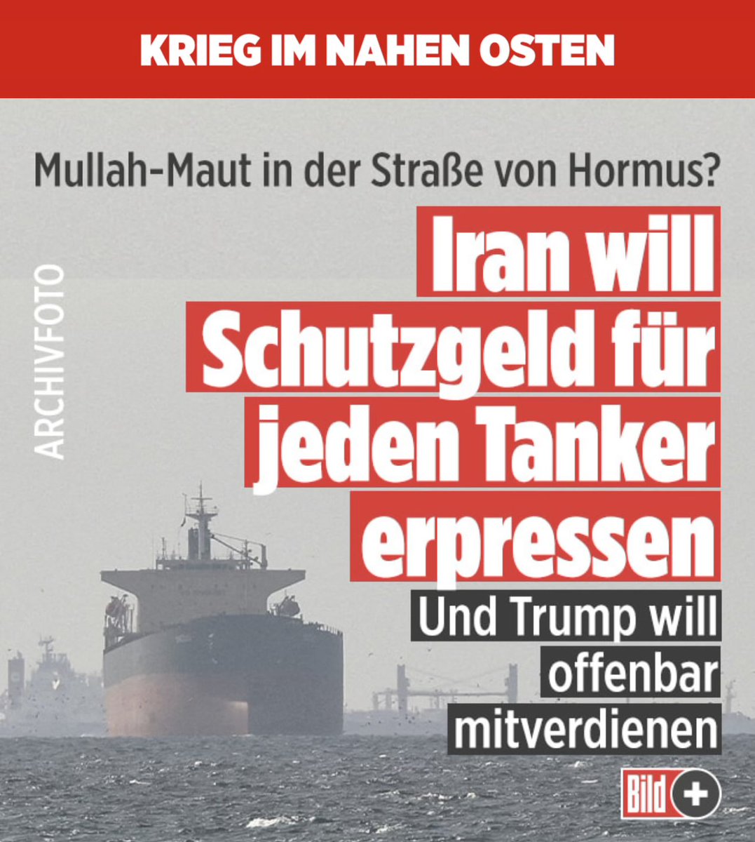Grnfink2's tweet image. Der unwissende Depp so: „Aber im Nord-Ostsee-Kanal müssen die Schiffe doch auch bezahlen!?“
#Marine

Foto: @BILD