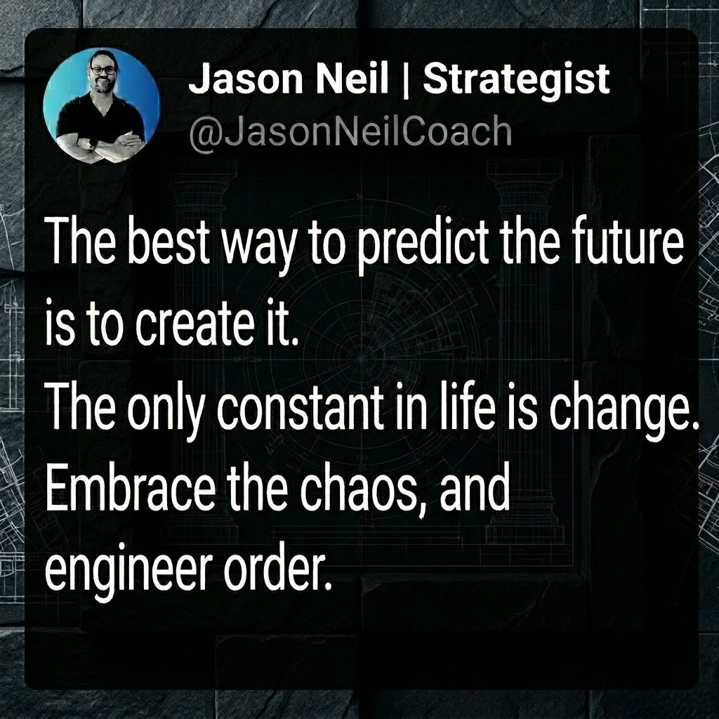 JasonNeilCoach's tweet image. Stop waiting for things to happen and start building the system that makes them happen. How are you engineering order in your life right now? 👇
#EmbraceChange #StrategicPlanning #LeadershipMindset #PersonalGrowth