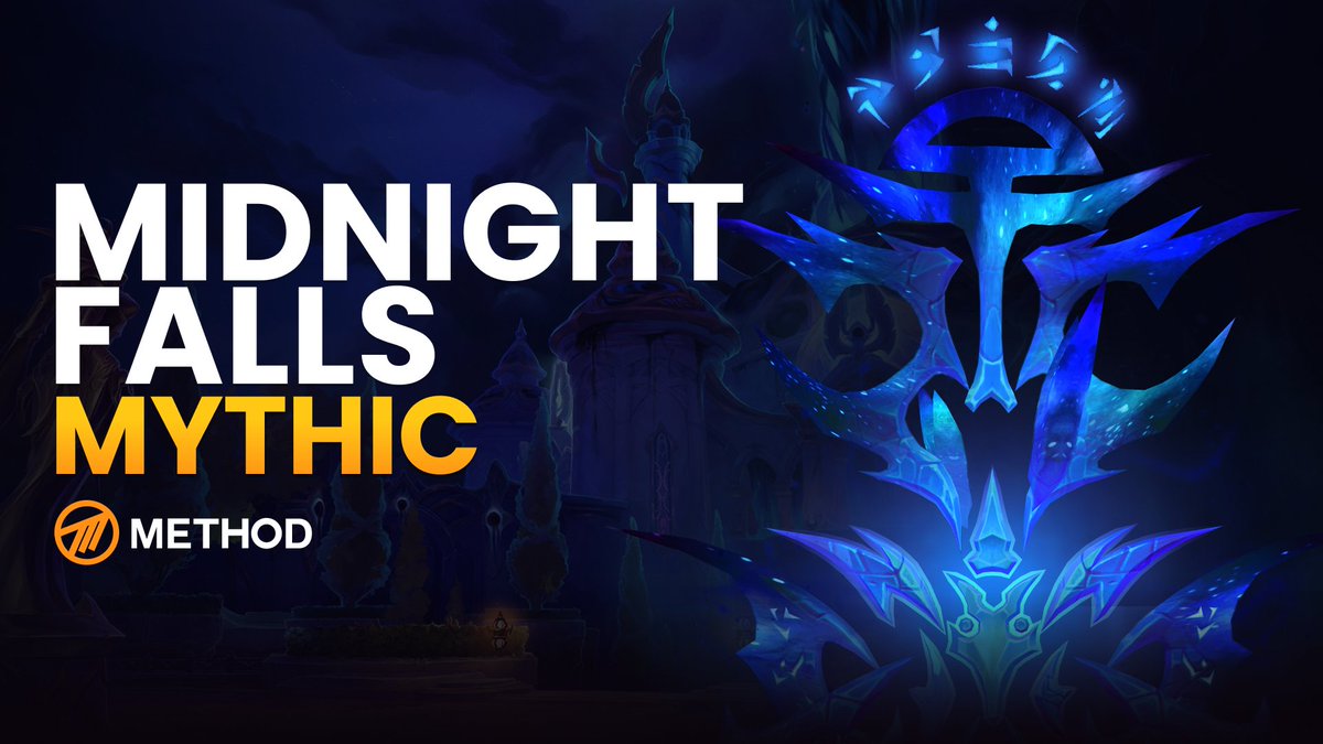 Method's tweet image. Method vs Midnight Falls Mythic ⚔️

Watch our full pull on YT 🫡
youtu.be/IzKMrCPHBTs