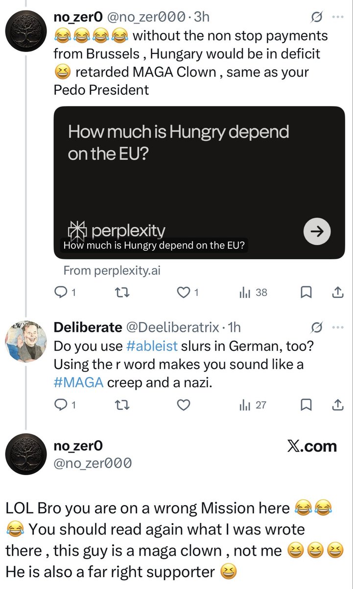 Deliberate tweet media