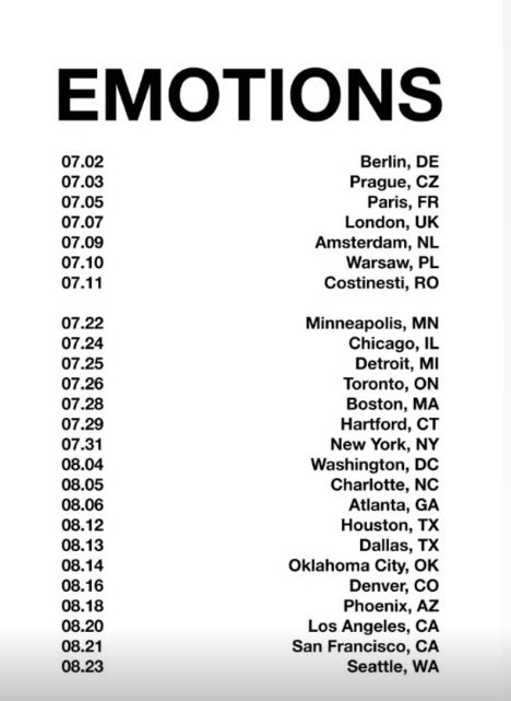 B4NINEVICIOUS's tweet image. 🚨 NINE VICIOUS

🌎 EMOTIONS TOUR

📅 ALL DATES

PRESALE CODE: EMOTIONS