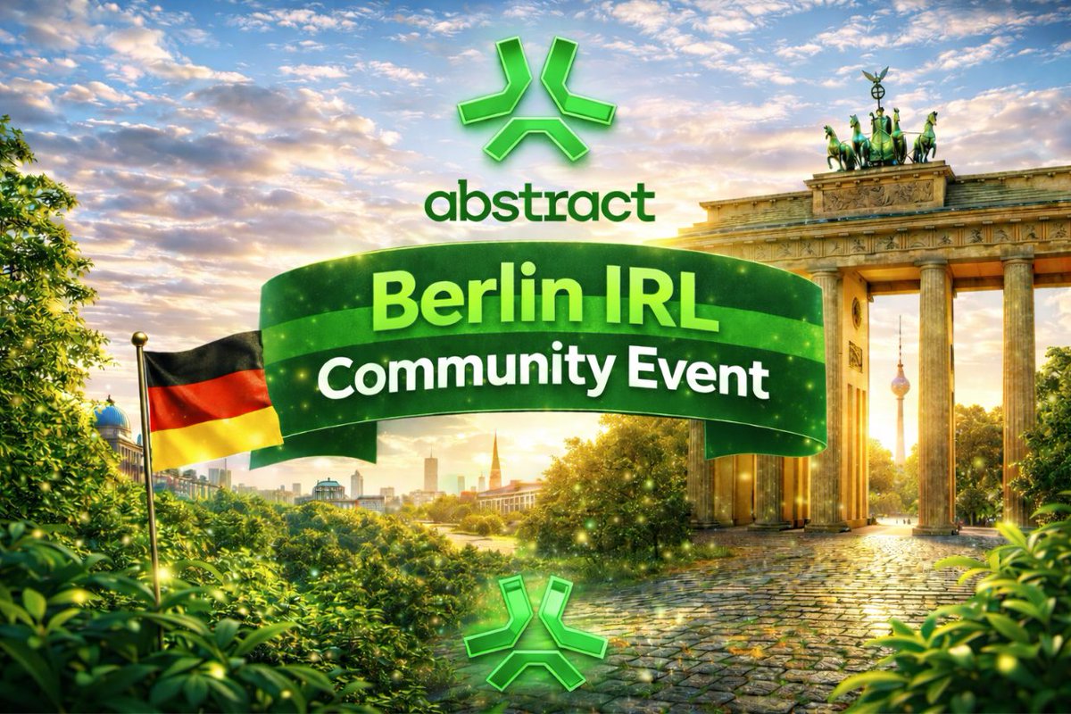 Abstract IRL Community Event Berlin ✳️

Bringing the community together in Berlin 🇩🇪

Big things in the works 👀

DM if interested