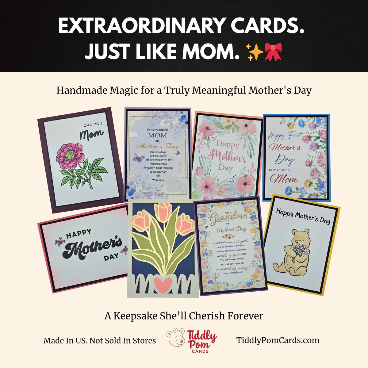 Handmade Mother's Day Cards! 
My wife makes these. Order Early> tiddlypomcards.com/collections/mo…