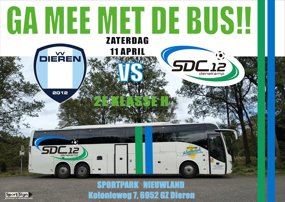 SDC12Denekamp's tweet image. Ga zaterdag mee naar Dieren en steun onze jongens #awaydays #2h