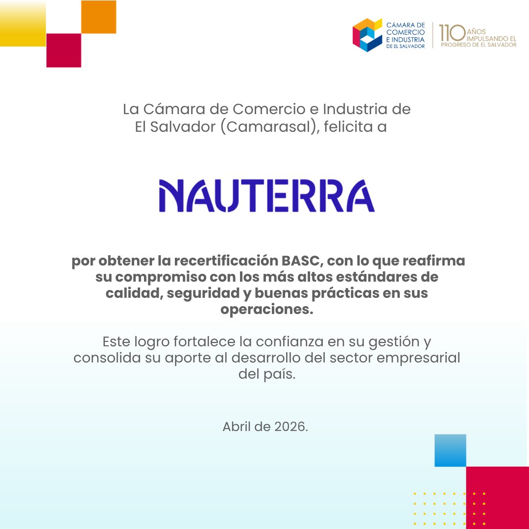 Cámara de Comercio e Industria de El Salvador 🇸🇻 tweet media