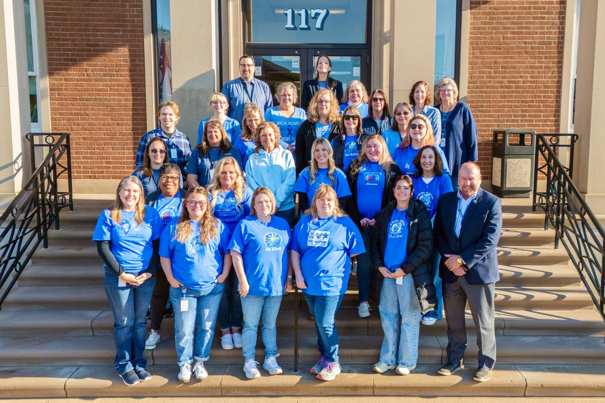 KnoxCountyJFS's tweet photo. Knox County Job and Family Services proudly wears blue in commemoration of Child Abuse Prevention Month.
#ittakesacommunity #OhioWearsBlue2026 #WearBlueDay https://t.co/iR9hh9D4gy