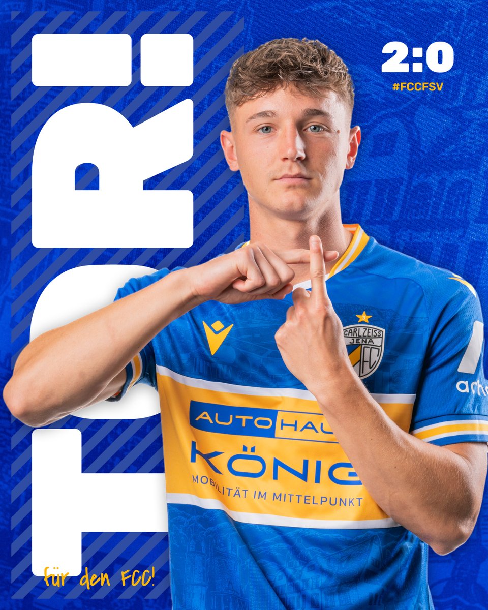 fccarlzeissjena's tweet photo. 21' | TOOR FÜR DEN FCC!
Diesmal geht Lankford selbst über den Flügel und legt das Leder im richtigen Moment in die Mitte. Dort enteilt Prokopenko seinem Gegenspieler und befördert den Ball, mit etwas Hilfe des linken Innenpfostens, über die Linie.
2:0 #FCCFSV https://t.co/JP8r4lI0pn