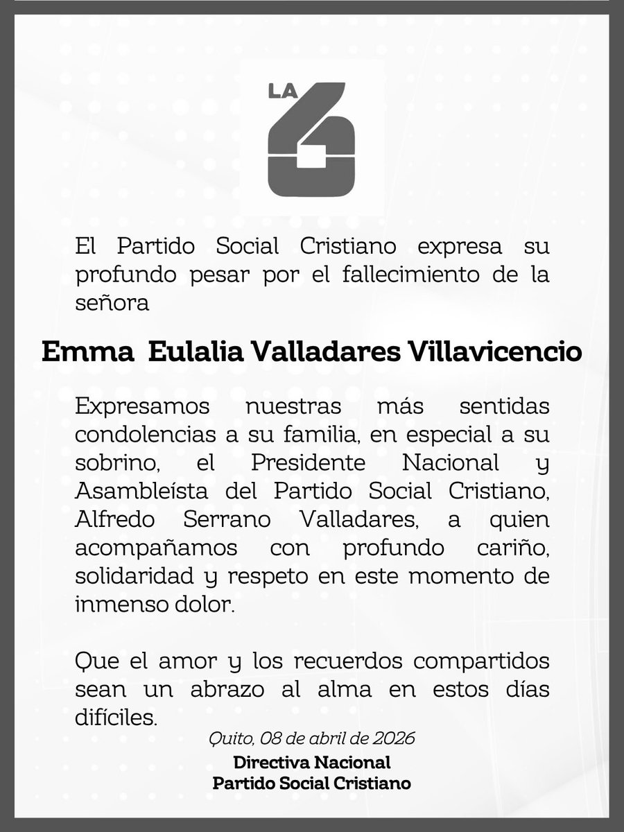 La6 y Aliados 🇪🇨 | Partido Social Cristiano tweet media