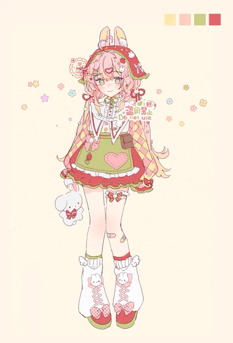 sketch adoptablestrawbunny set price: $250 (full commercial rights) reply if interested, i will dm u!