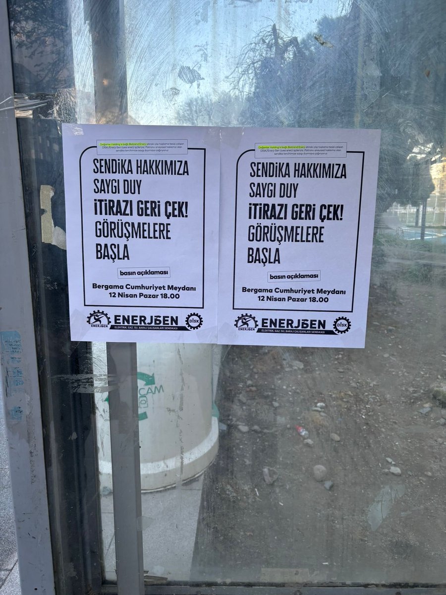 Bergama sokaklarındayız! 

📌Afişlerimiz asıldı, hazırlıklarımız tamam.
Şimdi sıra meydanlarda Biotrend işvereninin yetkimize itirazını geri çekmesi için sesimizi ve irademizi yükseltmekte.

📌Gücümüzü birliğimizden alıyoruz! Tüm dostlarımızı, tüm işçi kardeşlerimizi ve Bergama