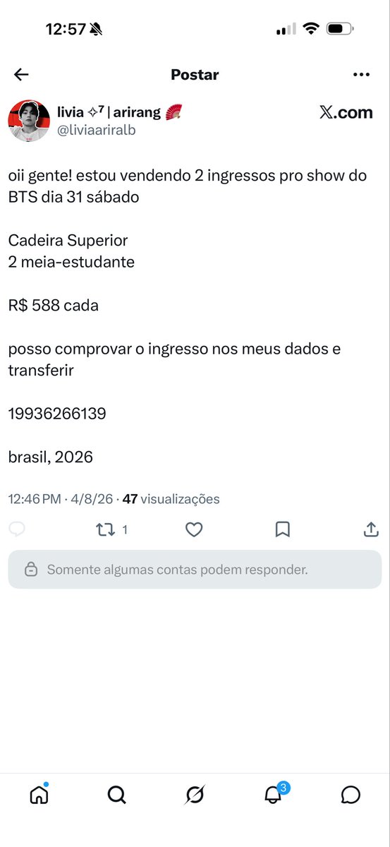 gabby VAI VER O BTS 5x tweet media
