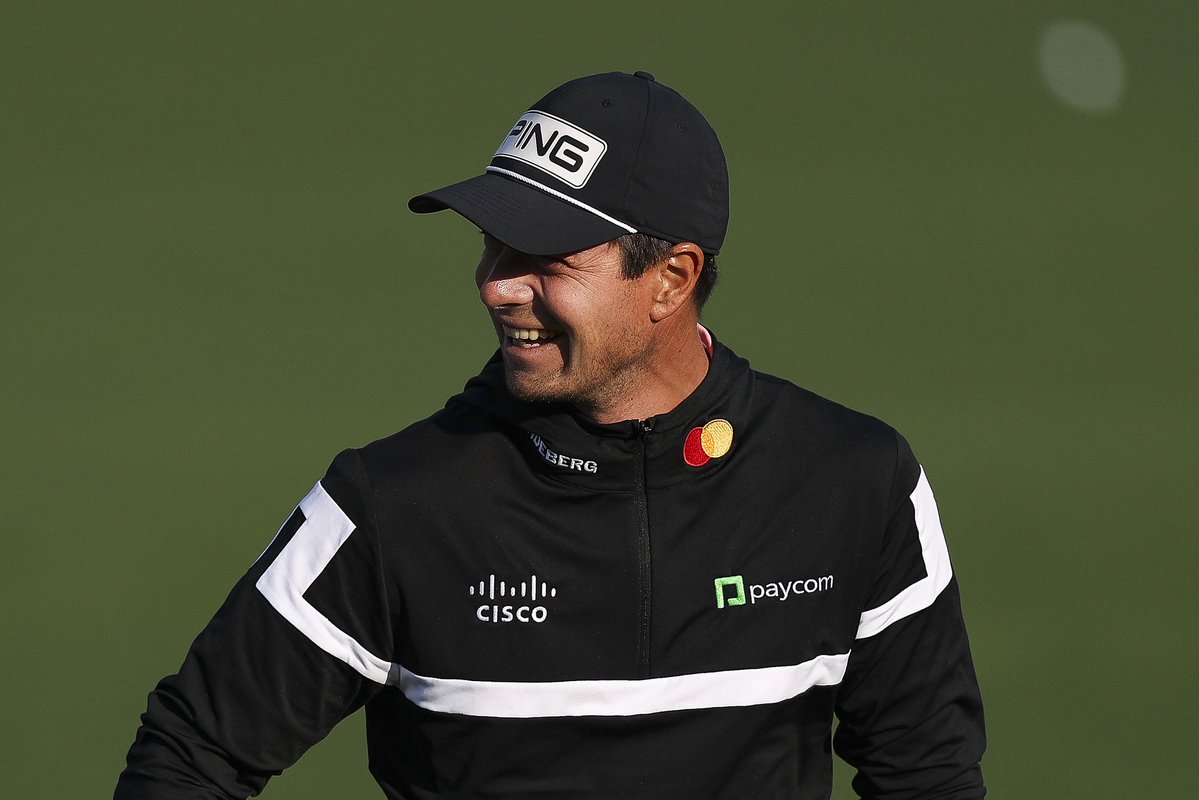 espenblaker's tweet image. Viktor spiller par 3-konkurransen med Åberg og Fitzpatrick, så blir nok litt skjermtid på vår mann. Slår ut 19:52