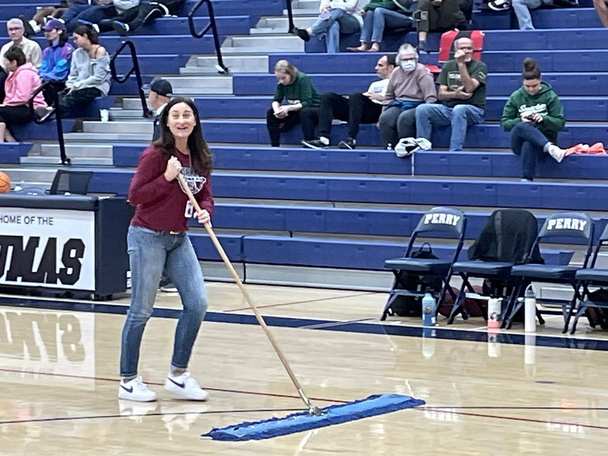 PerryPumas07's tweet photo. Some candid shots of the team in action at different school events.  Assistant Principals are an important part of Perry HS. ❤️💙@perry_pumas https://t.co/umz10BuvHR