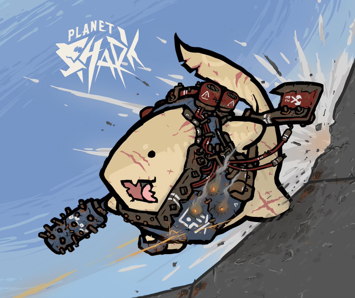 spectralidax's tweet photo. Because we released the full version of Planet Shark (which can be found here https://t.co/f23BsR21zr ) I'm going to be reposting some of my favorite Planet Shark art this week until I run out. I hope you all enjoy. 8 https://t.co/uzfNvzWxBE