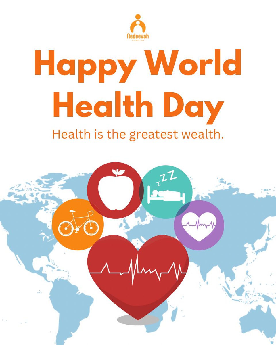 Nedeevah_foundr's tweet photo. Science tells us that medical care only accounts for about 20% of our health outcomes. The other 80%? That happens in our homes, our schools, and our workplaces. These are what we call the “Social Determinants of Health”🧵 
#HappyWorldHealthDay #Nedeevahfoundation https://t.co/EfULaBqi4p