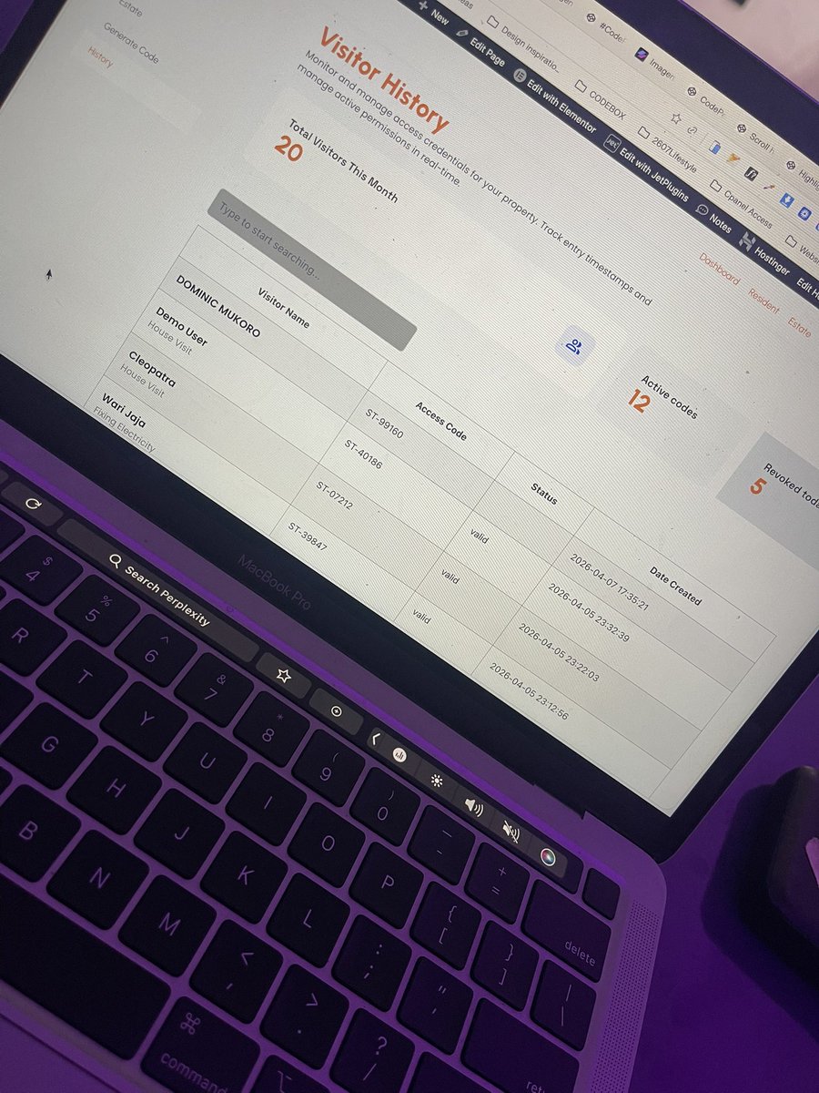 oga_Thobi's tweet image. I genuinely enjoy building functional dashboards.

This one handles visitor access and token generation. 

Stack:
CMS: #WordPress  
Design: #Elementor  
Data Layer: JetEngine + JetFormBuilder  

Still haven’t found a form builder that balances flexibility and logic like