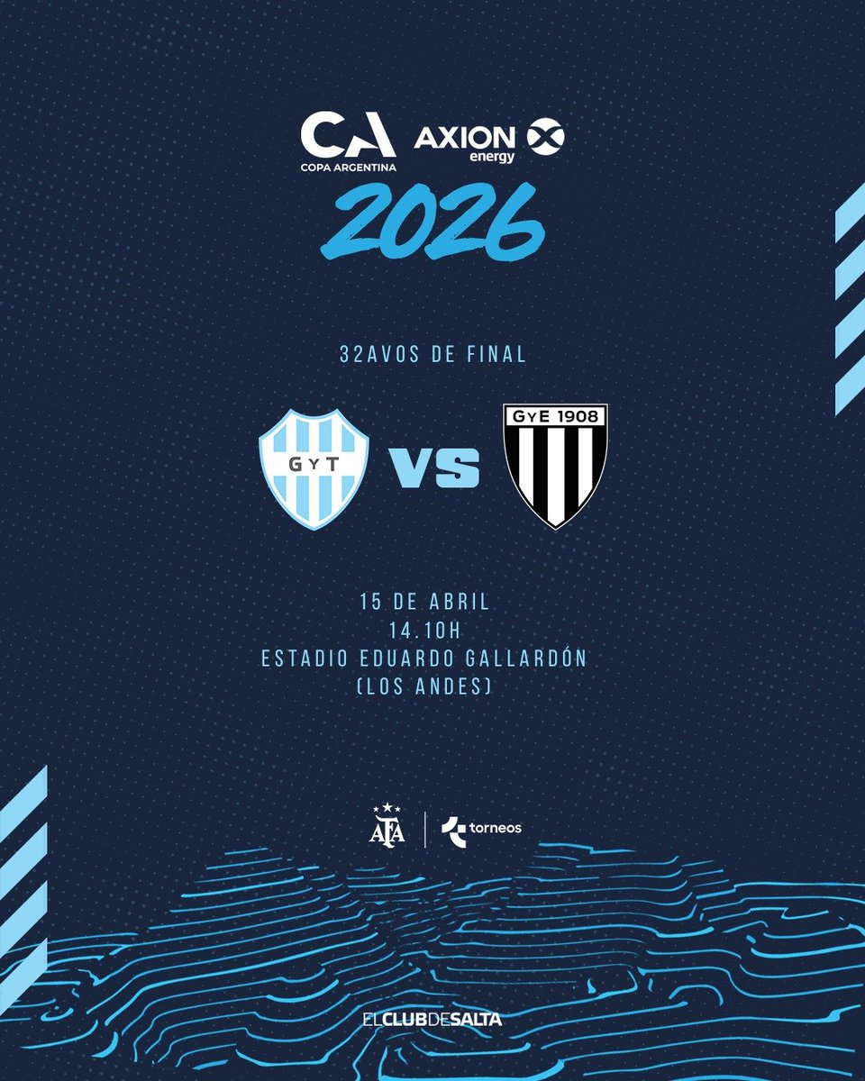 ¡El Albo ya tiene sede y horario en Copa! 

📍 Estadio Eduardo Gallardón (Los Andes) 
📅 15 de abril
🕒 14:10 hs
🆚️ <a href="/GimnasiaMendoza/">Gimnasia y Esgrima Mza</a>