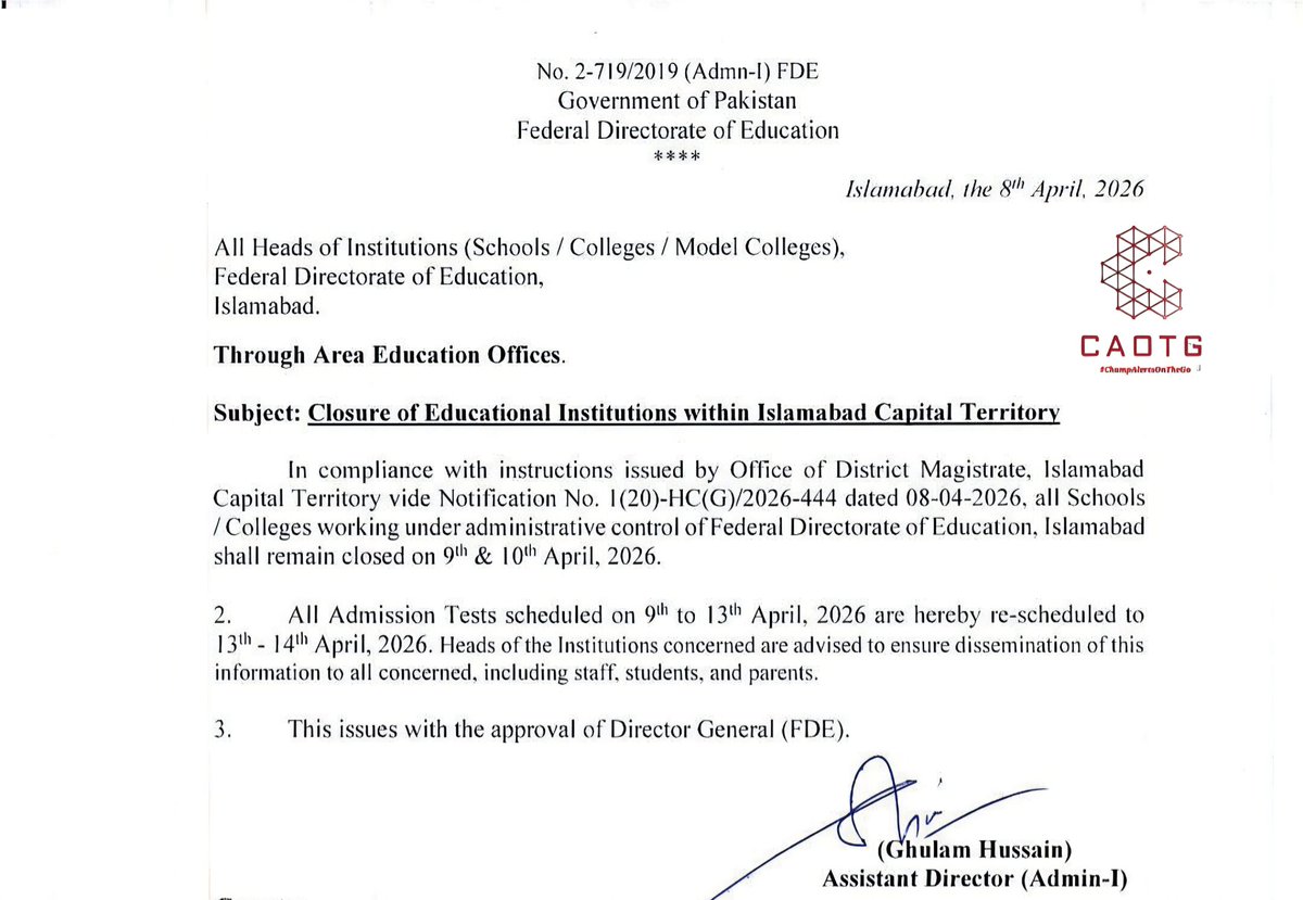 shaheryarhassan's tweet image. #Islamabad #FDE #ChampAlertsOnTheGo #CAOTG