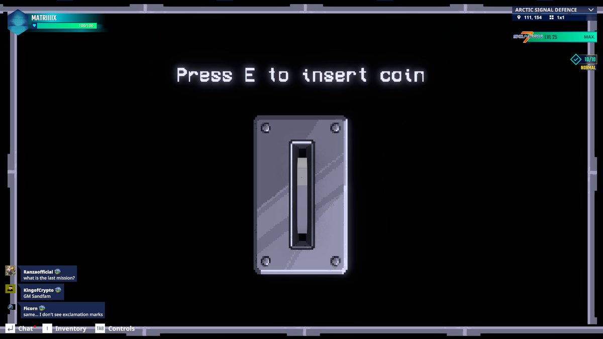 matriix_crypto's tweet photo. Got any change? Coin insert screen captured in The Sandbox Season 7. @TheSandboxGame  https://t.co/cupt6wRDoH #Season7 https://t.co/b2Kfrih9Eg