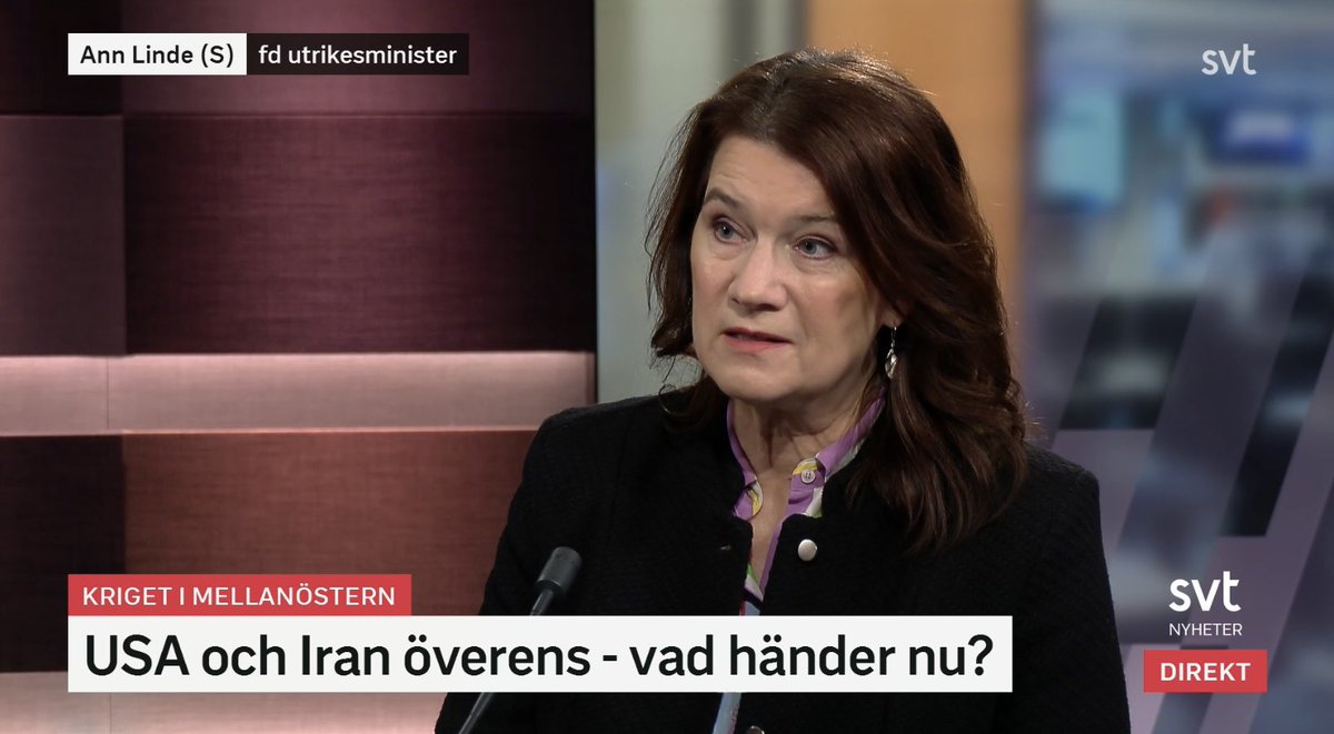 Ann Linde tweet media