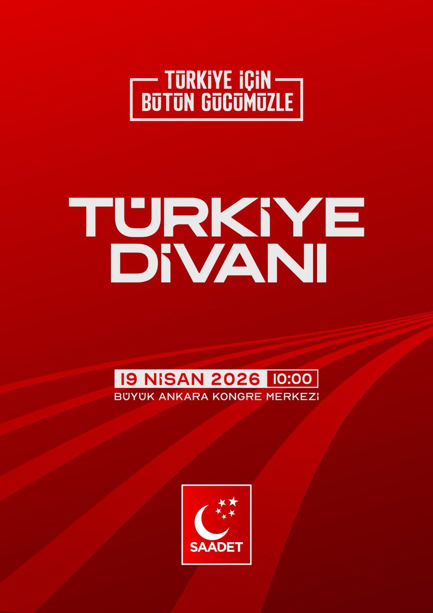 SaadetPartisi10's tweet photo. Türkiye İçin
#BütünGücümüzle

19 Nisan… 
Ankara... https://t.co/NCO0Y9ZNPs
