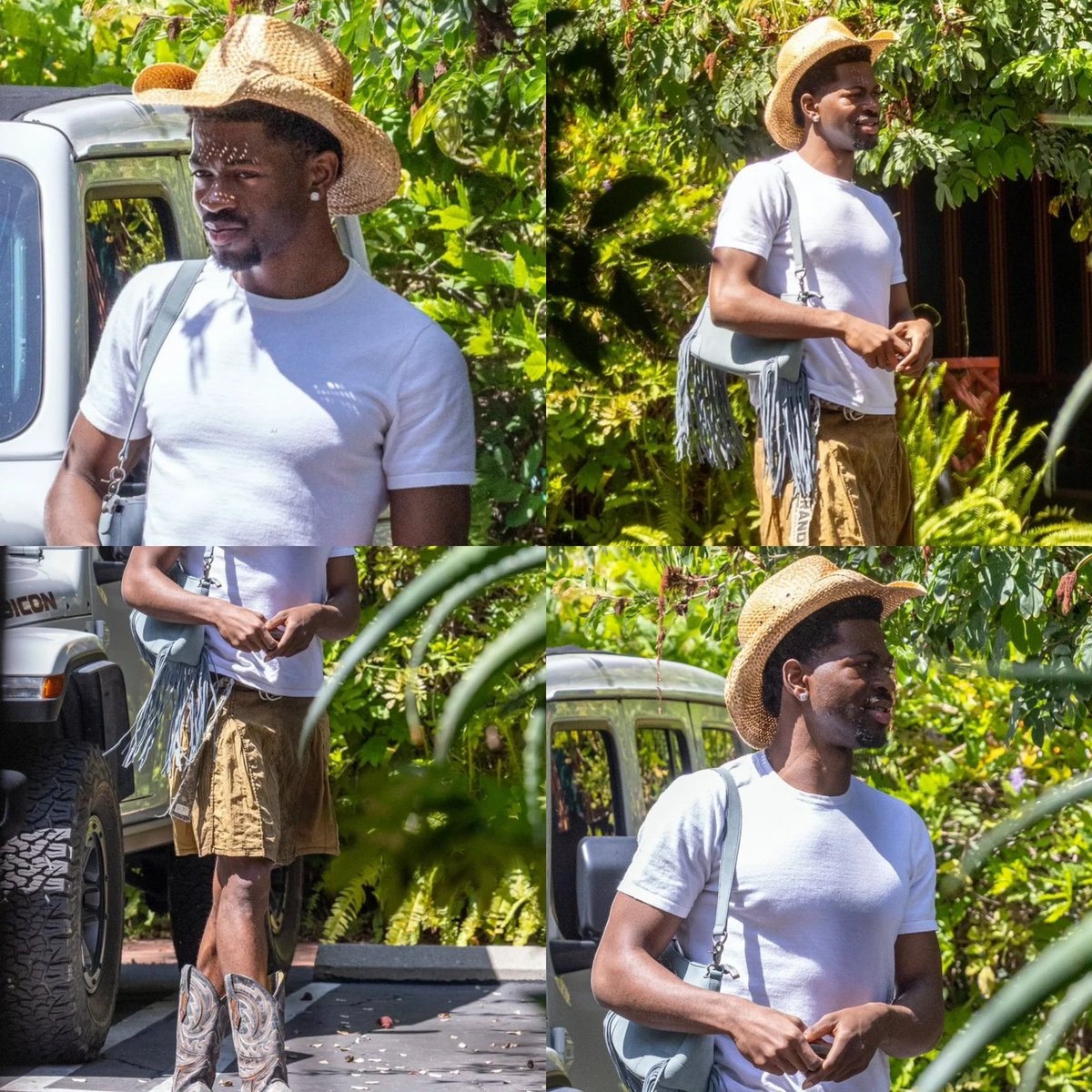 LilNasXFR's tweet image. #PHOTO : Lil Nas X a été aperçu hier quittant un studio de Los-Angeles. 👀🎧

DREAMBOY IS BACK??? 🤯