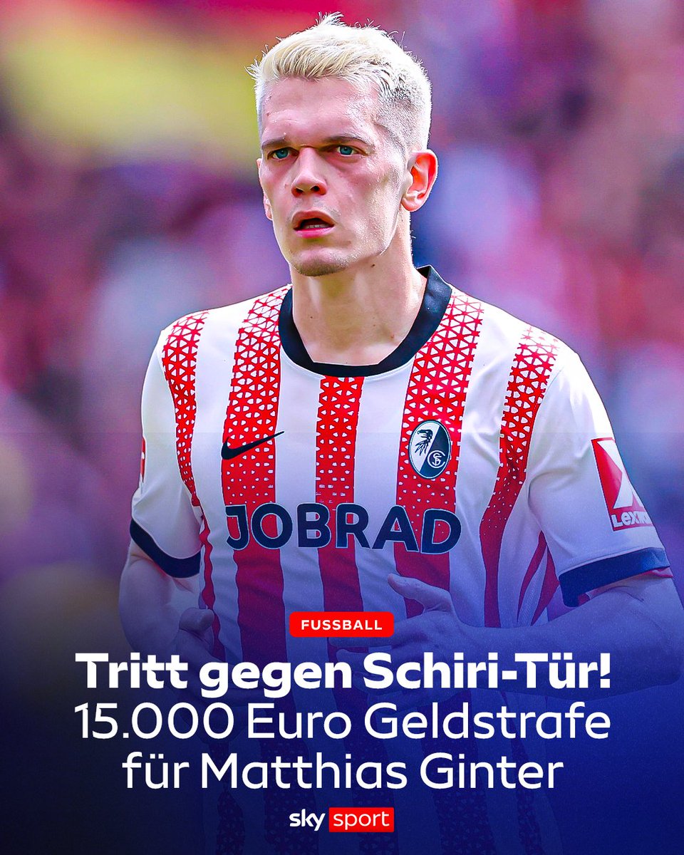 El Campeón Mundial Matthias Ginter, jugador del Freiburg fue sancionado con 15 mil euros de multa porque al finalizar el partido de su club contra Bayern, pateó la puerta del camerino de los árbitros. En Perú a Concha lo suspenden por discutir con la hinchada rival 2 fechas.