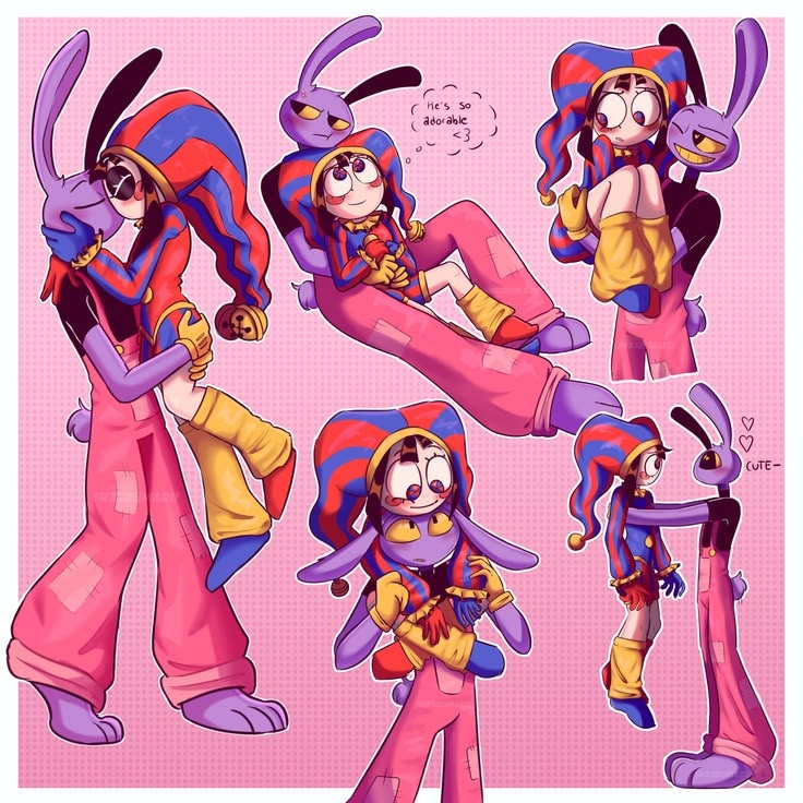 Itx_Jester's tweet photo. this is honestly so adorable the expressions and poses so cool💜
their dynamic is giving chaotic but wholesome energy at the same time....heh..
can't stop smiling looking at this it's way too cute..💟
#Funnybunny #TADC #Pomnijax #Theamazingdigitalcircusfanart https://t.co/MSmz9eqrCK