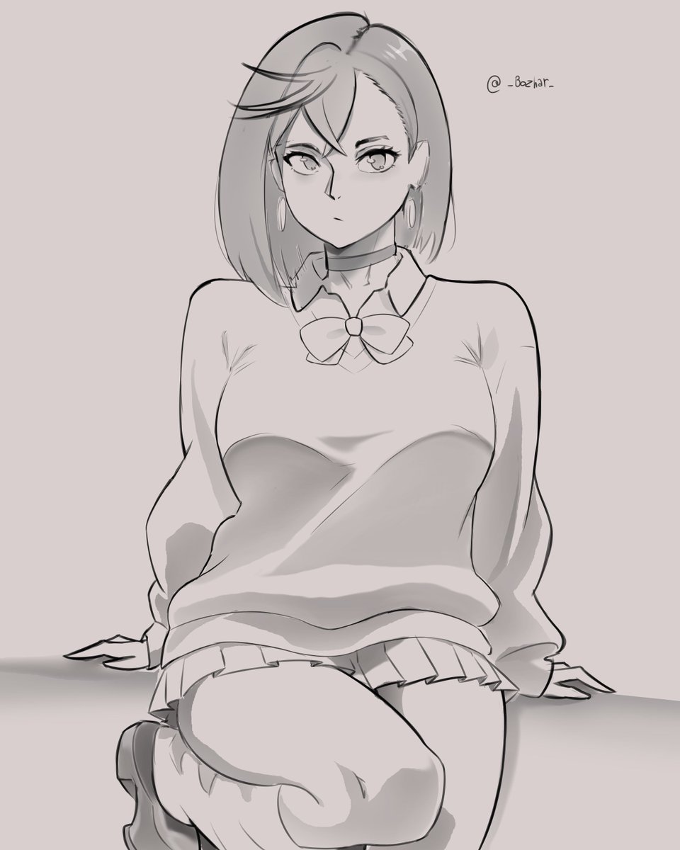 _BOZHAR_'s tweet photo. Sketch - Momo Ayase #dandadan https://t.co/YukTDzezlg