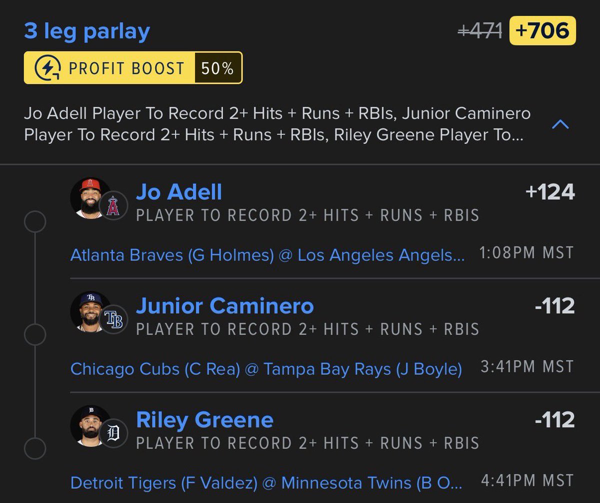 MLB Parlay 💣

All Plays ➡️ whop.com/parlayscience?…
