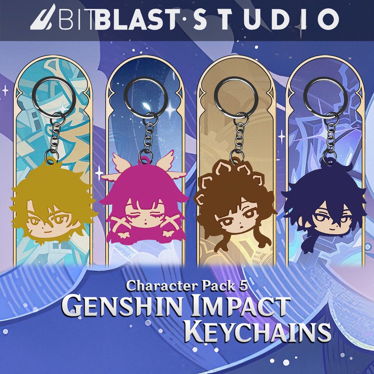 BitBlastStudio's tweet photo. 🗝️ Genshin Impact Character Pack 5 Keychains • STL files ➡️ Download 3D print model: https://t.co/8ZHSNXIfK5💡 #3DPrinting #3DPrinter #Printable #STLfile #GenshinImpact #NodKrai #Varka #Columbina #Sandrone #Flins #Genshin #Keychains https://t.co/I0mqjDaRWH