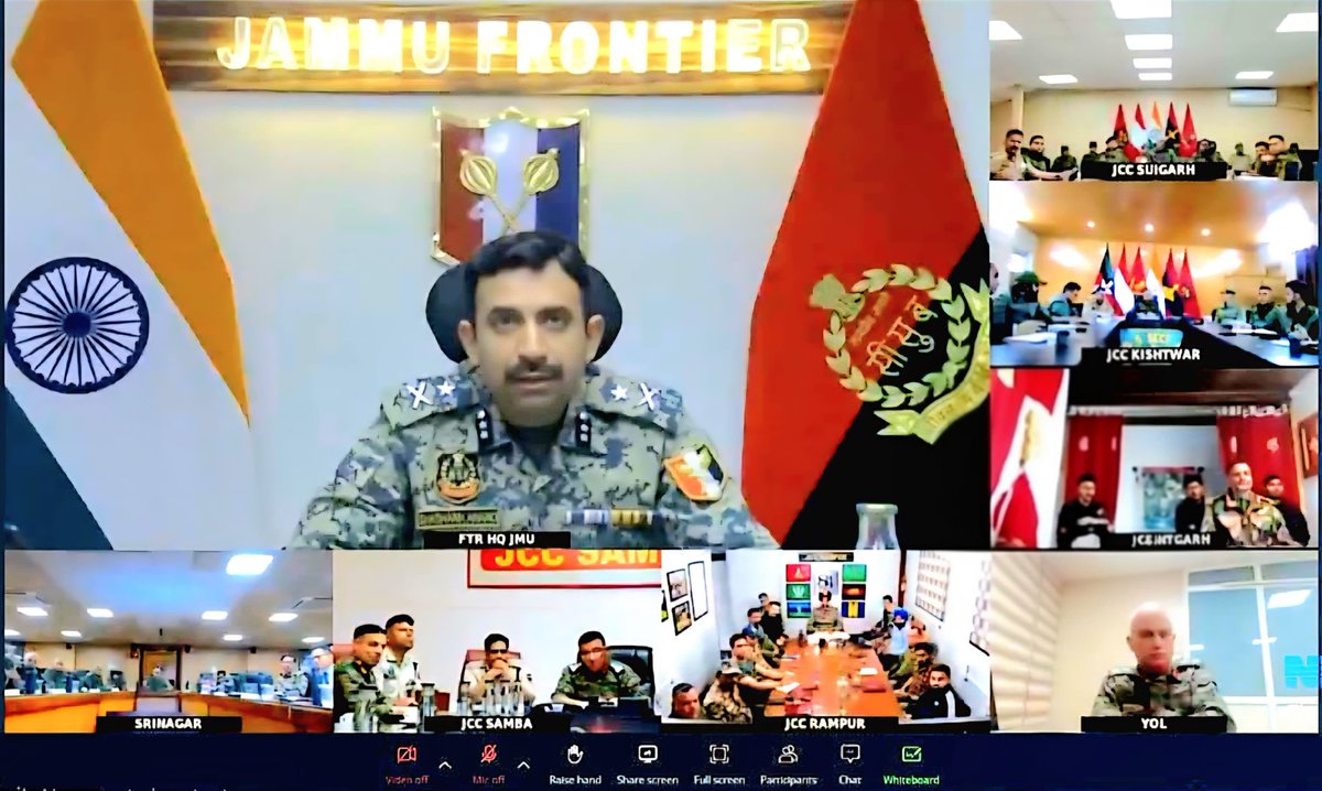NorthernComd_IA's tweet image. Lt Gen Pratik Sharma, #ArmyCdrNC, chaired the meeting of Joint Control Centres to assess the dynamic security landscape in the region.
Focussed and deliberate discussions were held with all stakeholders on strengthening the intelligence grid and ensuring optimum utilisation of