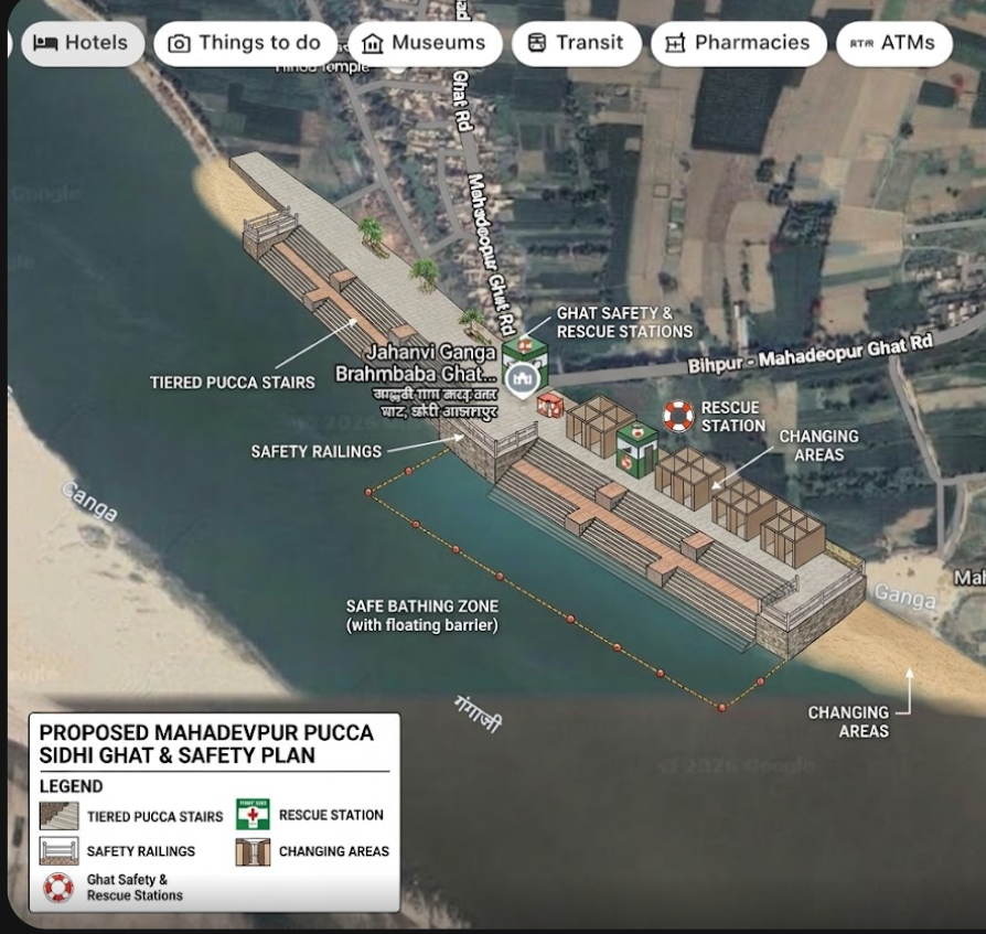 Mahadeopur Ghat Redevelopment &amp; Riverfront project must be initiated. 
Mahadeopur Ghat is one of the main Ganga Ghat in Naugachia &amp; Bhagalpur district
Recently incidents of drowning ve been observed due to unproper structure &amp; less safety precautions.
<a href="/KumarBulo/">Shailesh Kumar Urf Bulo Mandal</a> 
<a href="/Ershailendrabjp/">Kumar Shailendra (Modi Ka Parivar)</a>