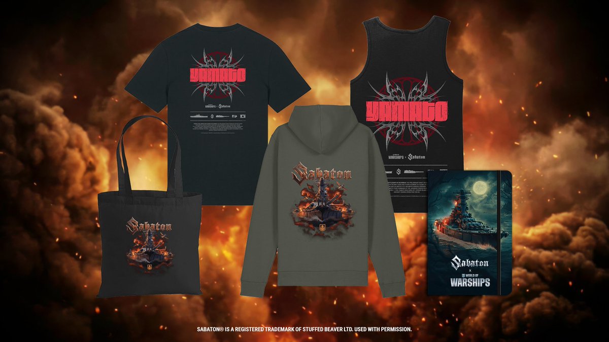 WorldofWarships's tweet photo. Captains, the merch store has something for everyone this week! 🛒⚓

First up, the Sabaton Collection is now even sweeter. Every apparel purchase comes with Bonus Codes for Sabaton containers and extra rewards in both World of Warships PC and Legends. Already grabbed something before the bonus dropped? No worries, codes are being sent retroactively to your email. Rock the merch, earn the rewards. 🤘

And if you've been eyeing the Naval Museum Atlas Calendar, this is your last chance. April 10th is your last chance to grab it. This one belongs on the wall long after the year is over. 🗓️🚢

Grab both before it's too late, Captains!

Sabaton Collection: https://t.co/zK3MLKKDz5 
NMA Calendar: https://t.co/Zhce98H3c1