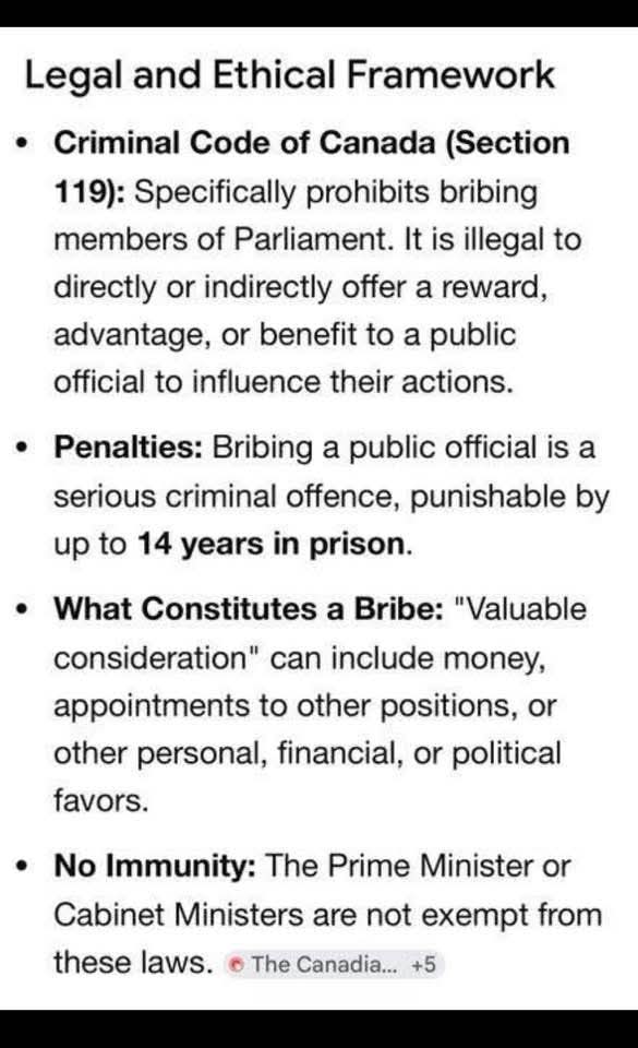 BigDanCanuckMan's tweet photo. @RCMP I would love an explanation of how all this floor crossing doesn't violate section 119 of the criminal code. Just asking on behalf of all Canadians! Thanks. https://t.co/sgCJ3W51pQ