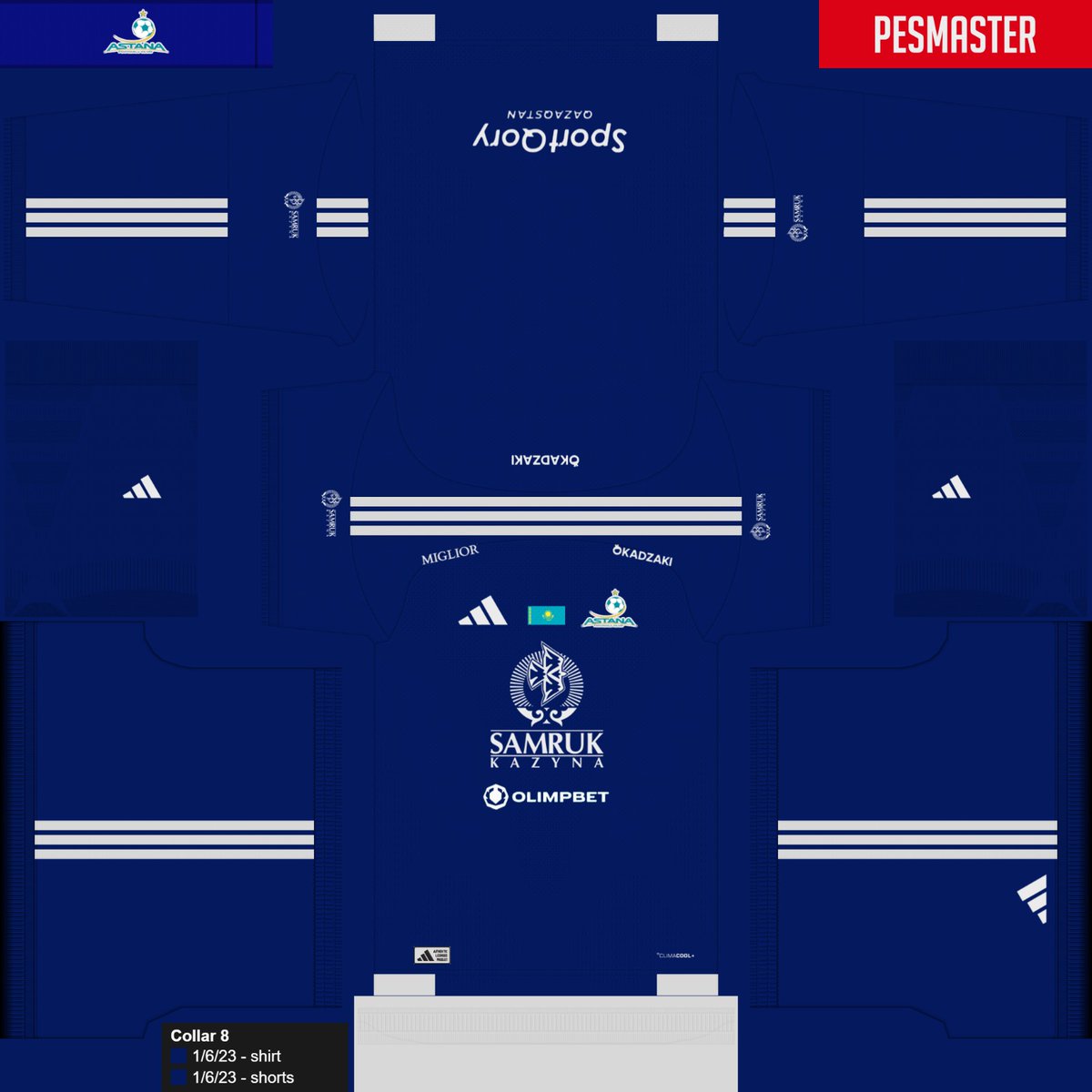 VictorM14377650's tweet image. FC ASTANA KIT 26
#pesmaster #efootball #efootball26 @fc_astana