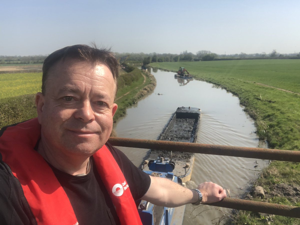 simonwardtv's tweet photo. Filming on the Ashby Canal with the @CanalRiverTrust to see the dredging operation @bbcemt https://t.co/J9fnfVJvGy