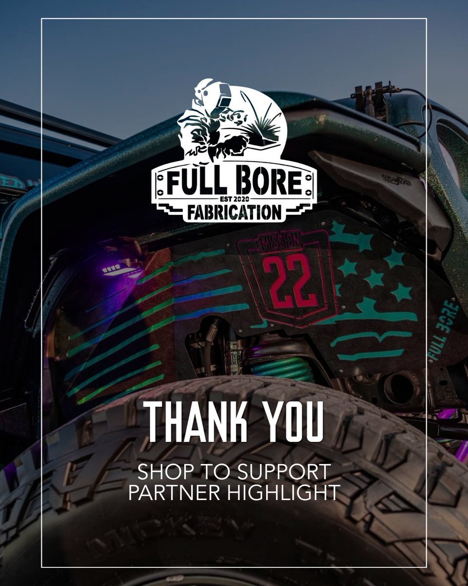 We’re proud to partner with Full Bore Fabrication.

10% of every Mission 22 branded product goes back to supporting Veterans and their families.

Support isn’t just words. It’s action. fullborefabrication.com

🇺🇸

#Mission22 #Veterans #SupportVeterans
