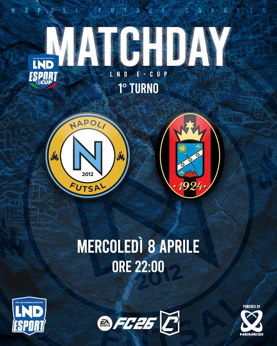NapoliFutsal's tweet photo. ๐ฎ ๐๐๐๐๐๐๐๐ ๐๐ง๐๐๐๐๐ฌ
๐๐ก๐ ๐ฒ๐๐๐ฝ | 1ยฐ turno
Napoli Futsal ๐ Virtus Anxanum eSports
๐ ore 22:00
๐พ live Twitch /NemesiVPC
โพ๏ธ #OrderOverChaos | #TheConsequence | @NemesiVPC https://t.co/qfbYXp1Skc