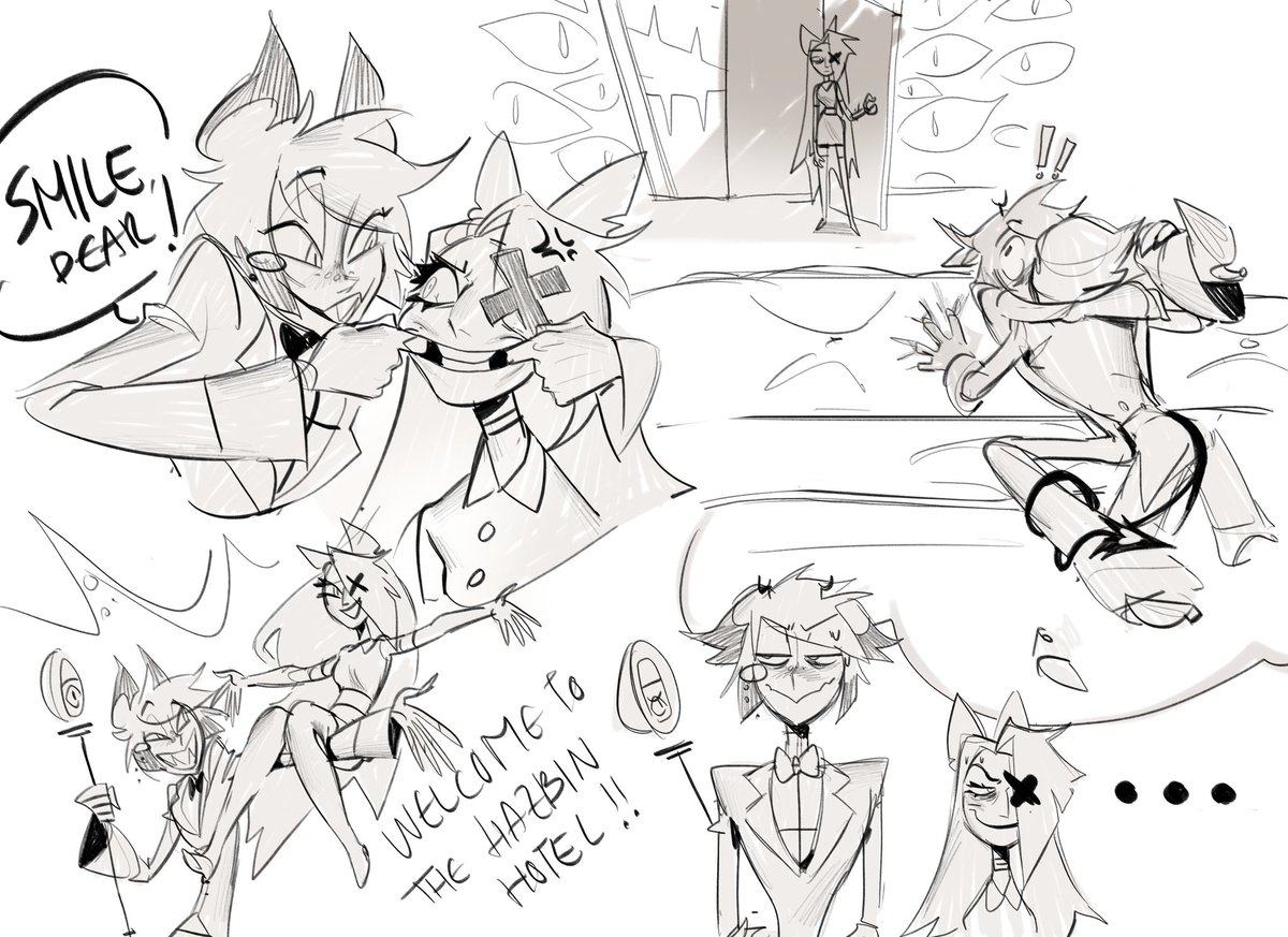 duhaeriss's tweet image. i love their dynamic i need more of them NOW #vaggi #alastor (lil' #radioapple)