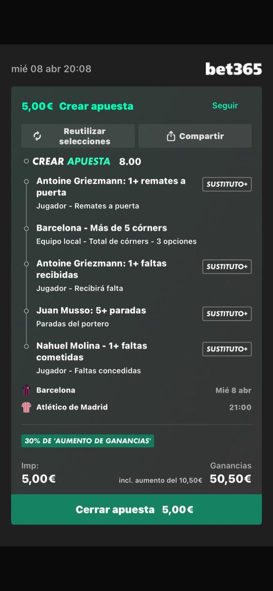 SalamandrasTips's tweet photo. FunBet muy interesante para el atleti. Si griezzman sale potente ( que va a salir), esta apuesta es un regalo…‼️‼️. https://t.co/xt2qTPOXBY