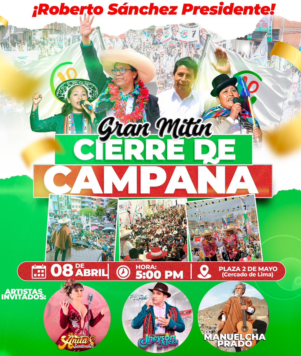 Roberto Sánchez Palomino tweet media