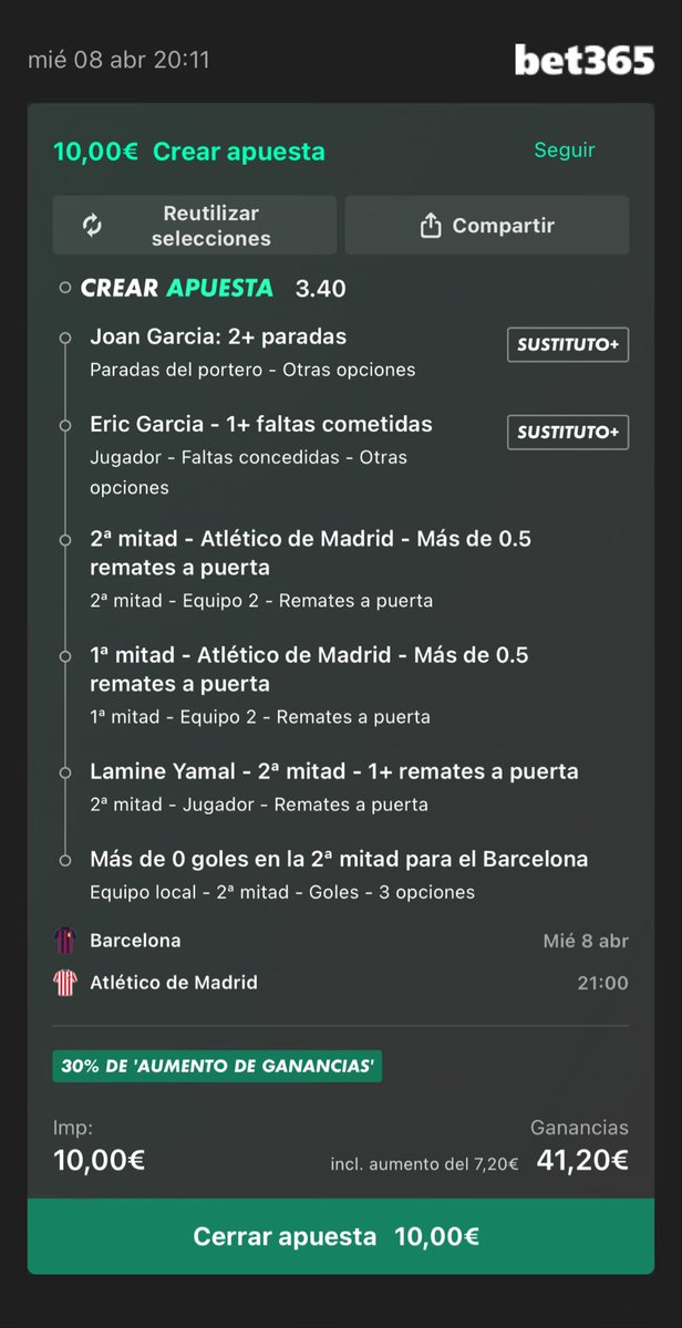 Beerpepe2's tweet photo. Vamos!!! @bet365 gracias por el aumento https://t.co/bKLIMtCLc0