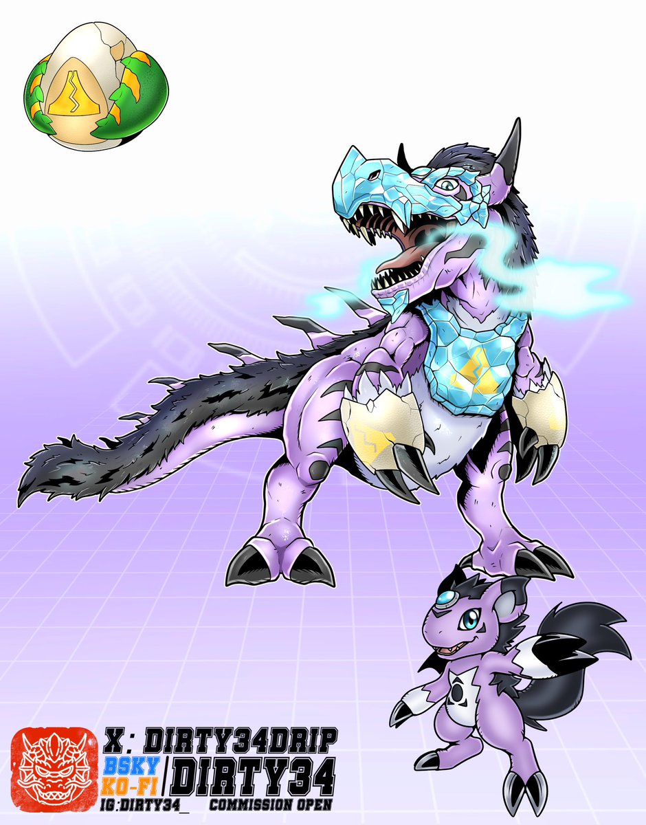 DIRTY34DRIP's tweet image. New Digi-Egg of past &amp;amp; space
For midnight197 

Rookie art by @StrikeYoko
