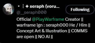 Ir_yse's tweet photo. @__seraph000 IGN: Iricis#259
Platform: PC https://t.co/pf9bXWfe9P