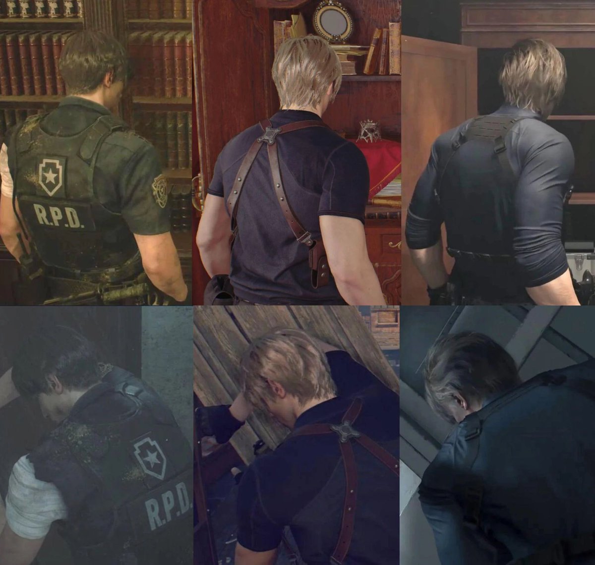 I’ll never be over how drastic different Leon’s physic changes in every single game 🫠😵‍💫