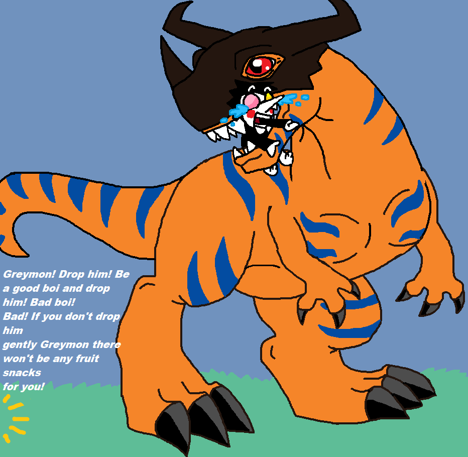 KatarinaJonss11's tweet photo. #Spamton #Greymon
hahaha! had to make a drawing of the plushie scene ^^ https://t.co/UTN9162ocK