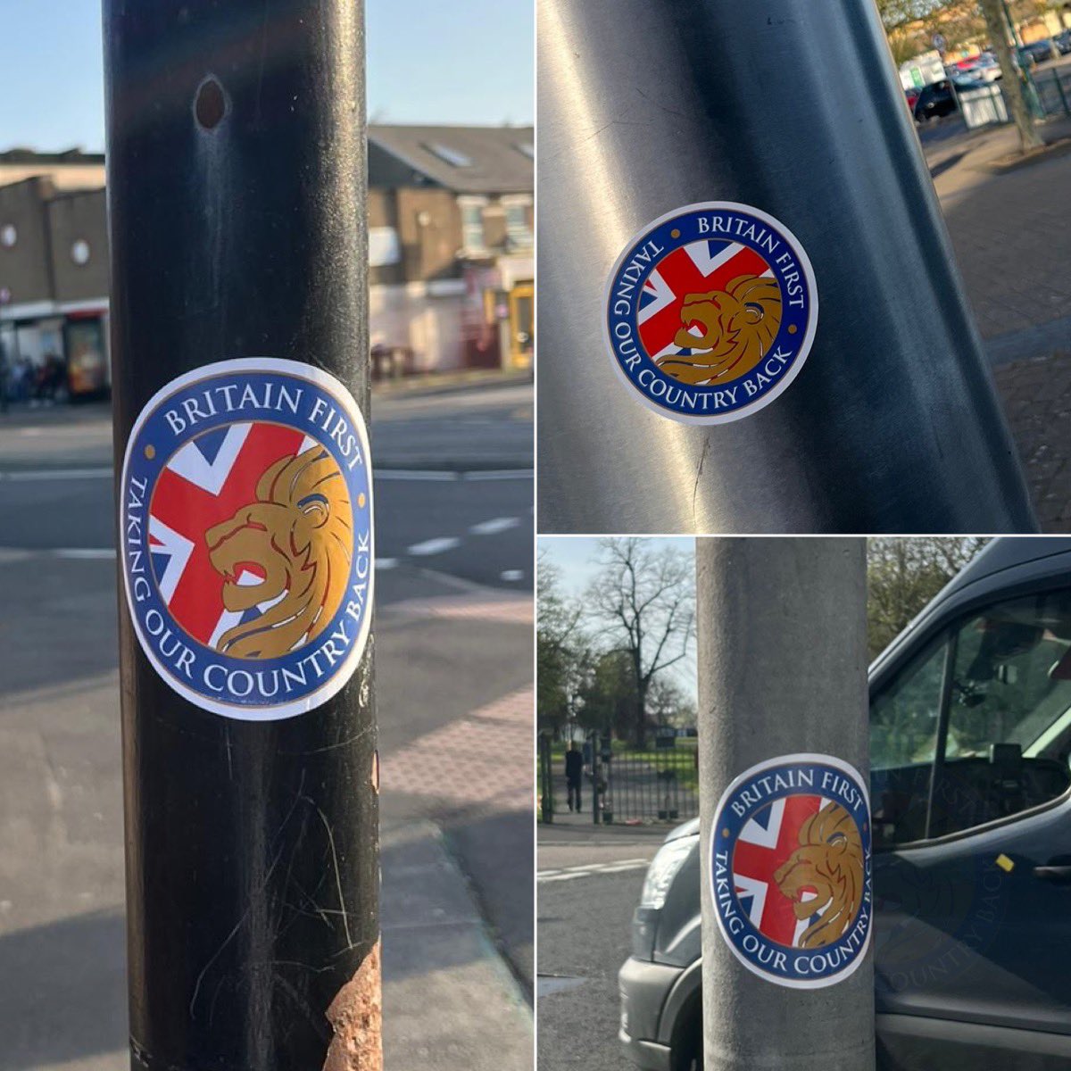 Someone has been covering South East London in Britain First stickers ...