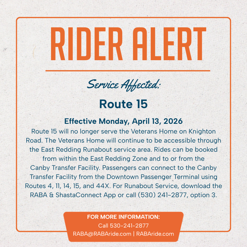 RABA - Redding Area Bus Authority tweet media