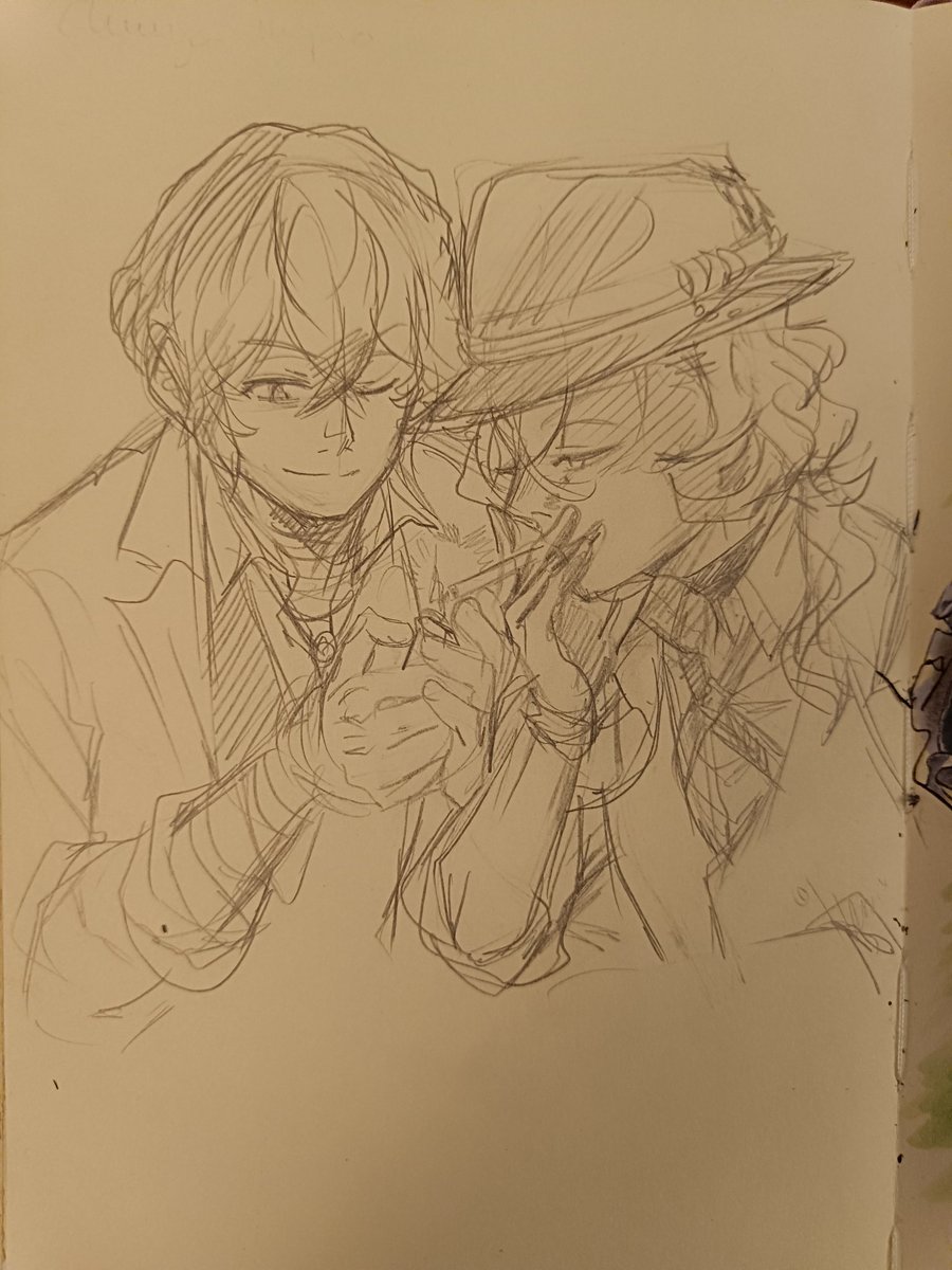 kamapon's tweet image. Light my fire 
A very quick sketch (and it shows) I made the other night 
#bsd #bungostraydogs